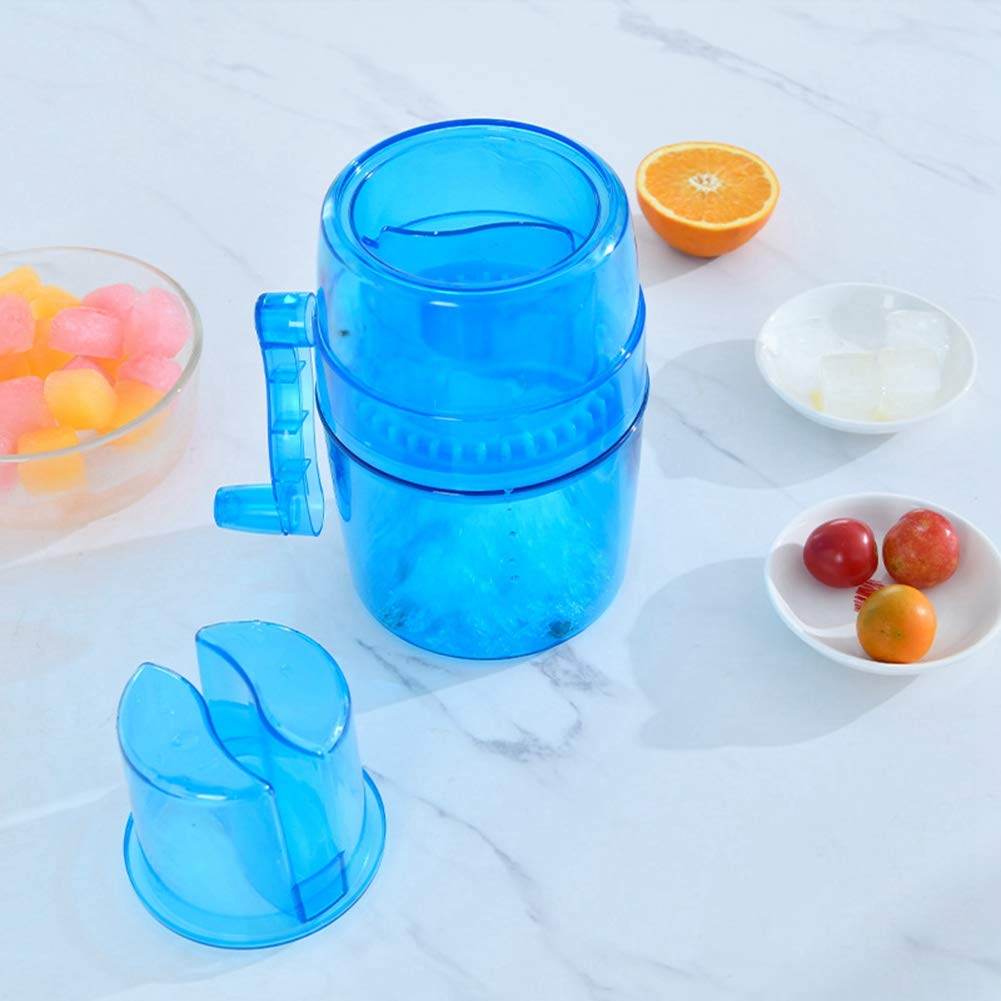 Portable Manual Shaved Ice Maker Machine - Household Snow Cone Maker for Kids & Adults - Perfect for Frozen Cocktails, Margaritas, Summer Parties & Backyard BBQs