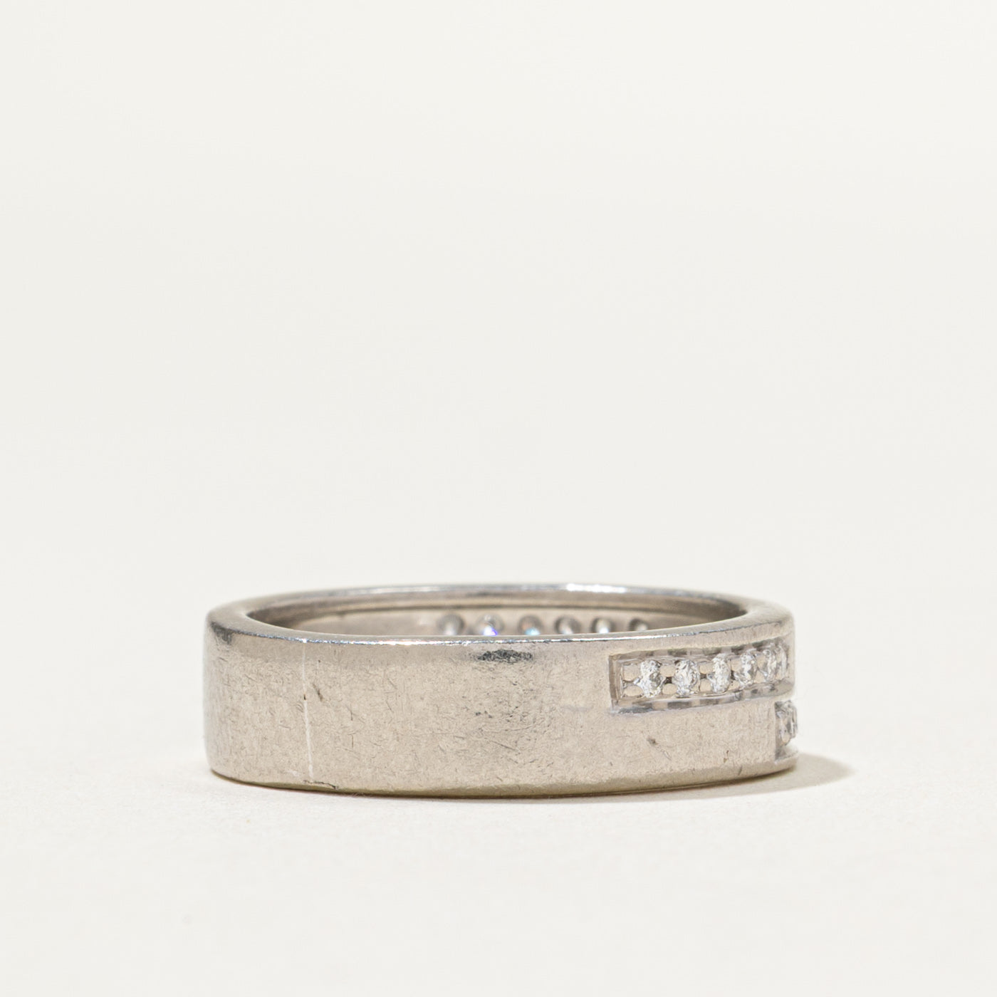 0.21ctw Diamond Accent Wedding Band Ring - Size 5 | Elegant Stackable Ring for Women, Perfect for Bridal, Anniversary & Everyday Wear