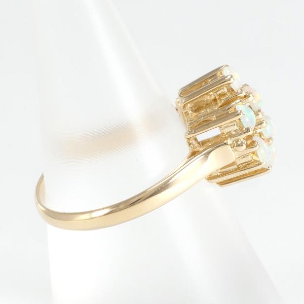 14K Yellow Gold Opal Ring Size 13 - 3.7g Genuine Opal Jewelry for Women | Perfect for Weddings, Anniversaries & Special Occasions