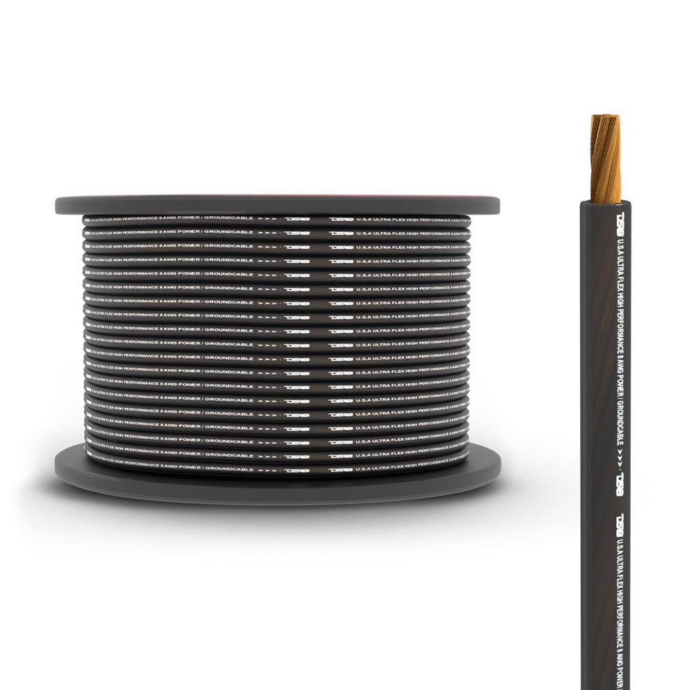 8 Gauge CCA Grounding Power Cable - 250 Feet Copper Clad Aluminum Wire for Automotive, Solar Panels, and Electrical Wiring Projects