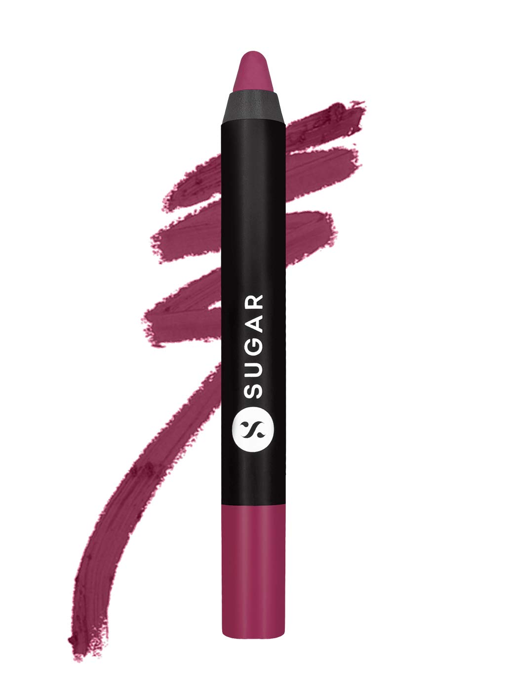 SUGAR Cosmetics Matte as Hell Lip Crayon - Long Lasting 8 Hours Waterproof Lipstick for Women (2.5g) - Shade 32 Miss Rosa | Perfect for Daily Wear, Parties & Special Occasions