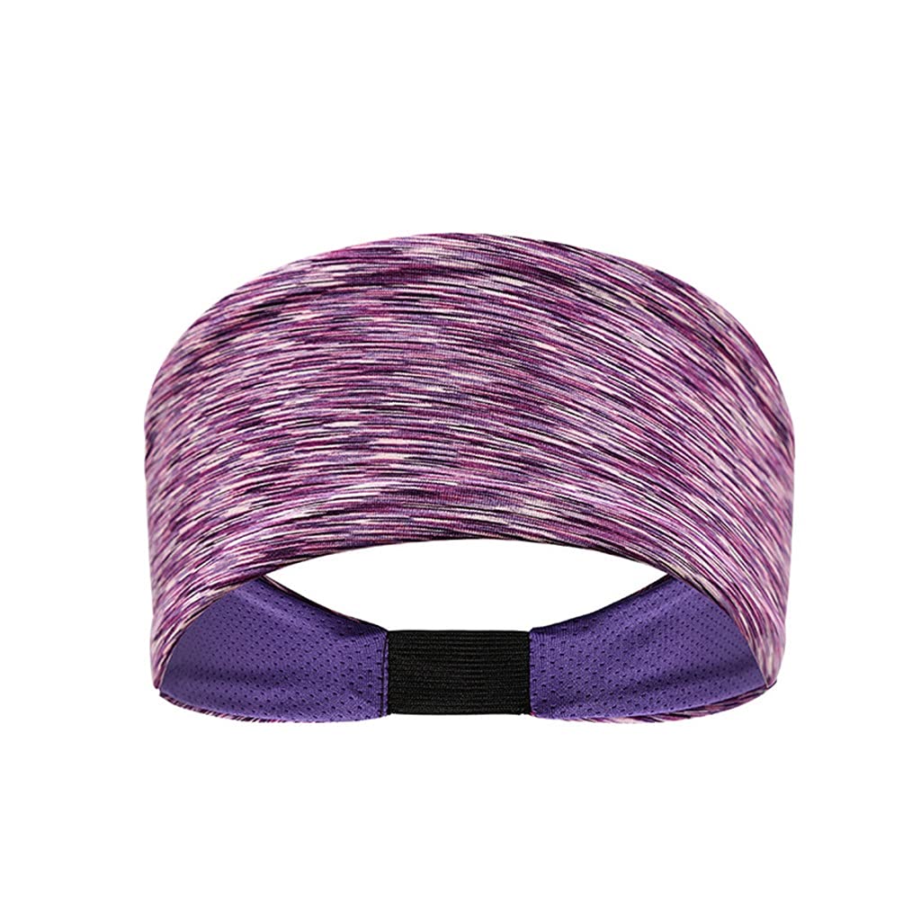 LEIGE Super Absorbent Unisex Sports Headbands - Breathable Quick-Dry Yoga & Running Sweatbands for Women & Men - Perfect for Gym, Workouts, Tennis & Outdoor Activities (One Size, Color C)