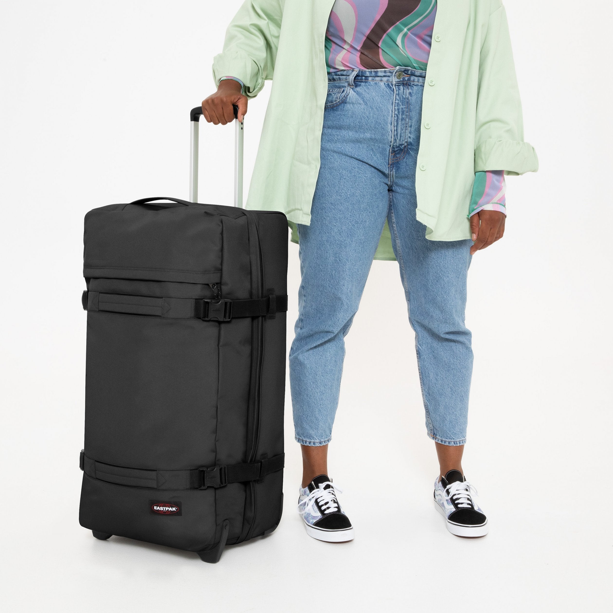 Eastpak Transit'R L Backpack - Durable & Stylish Black Laptop Bag for School, Work & Travel | Perfect for Students, Professionals & Commuters