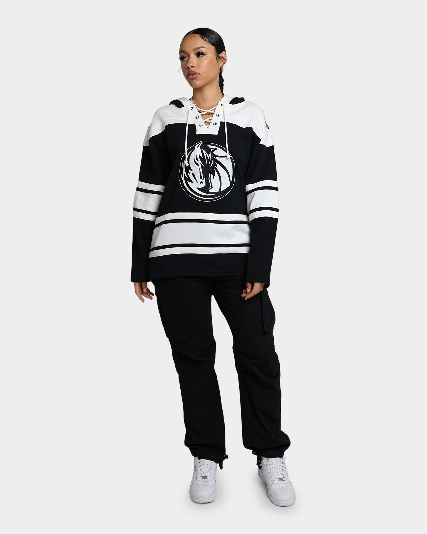 47 Brand Dallas Mavericks Superior Lacer Hoodie - Jet Black NBA Basketball Fan Apparel for Men & Women - Perfect for Game Day, Streetwear & Casual Outfits