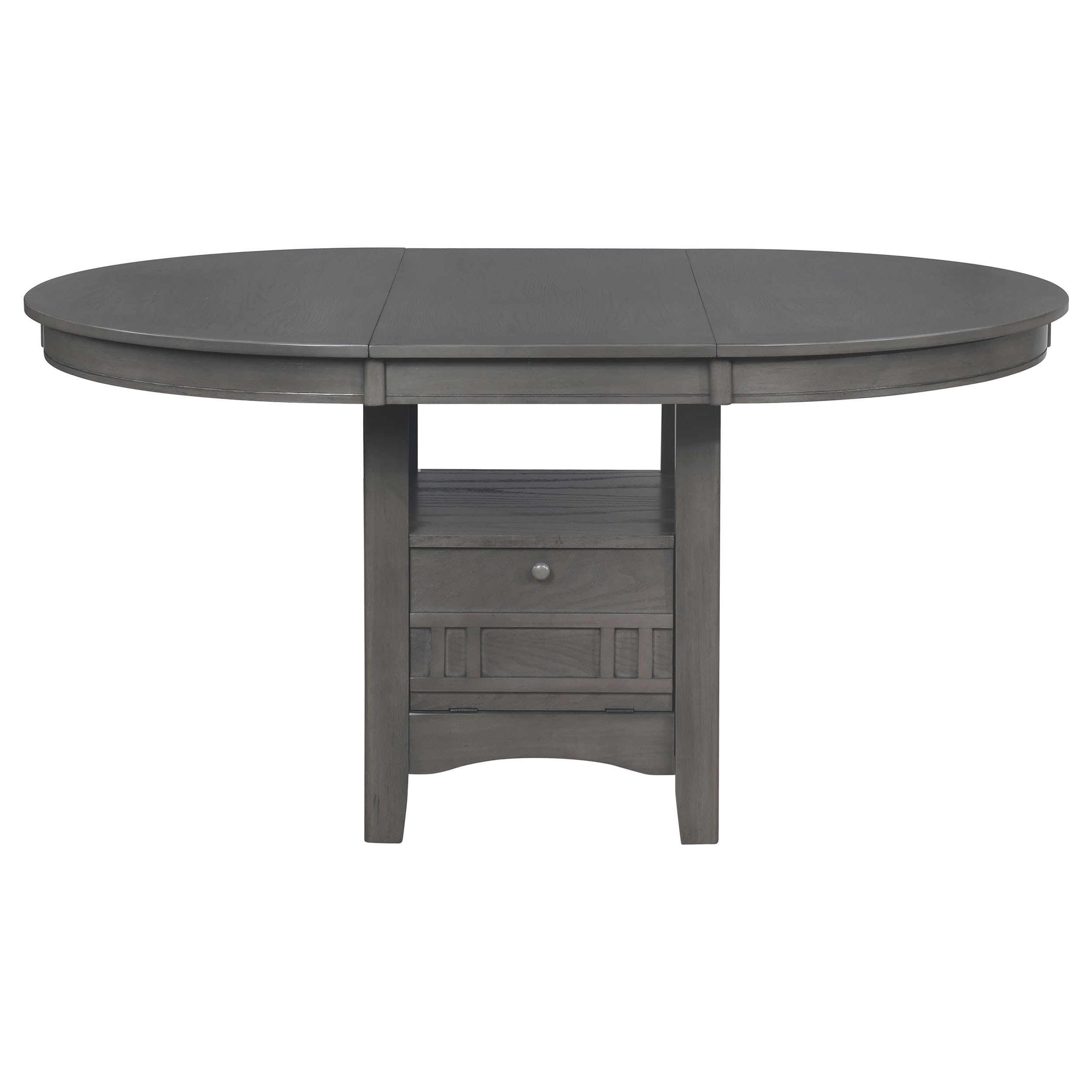 LAVON Storage Dining Table by Coaster Furniture - Medium Grey Finish, 108211 - Perfect for Small Spaces, Apartments & Modern Dining Rooms