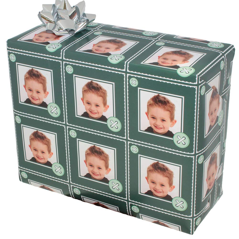 Personalized Gift Wrapping Paper - Custom Birthday Wrapping Paper for Men, Women & Kids - Colorful Unique Cute Design - Perfect for Birthdays, Holidays & Special Occasions