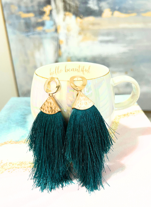 Kensie Boho Fringe Earrings for Women - Trendy Dangle Drop Earrings for Party, Wedding & Everyday Wear