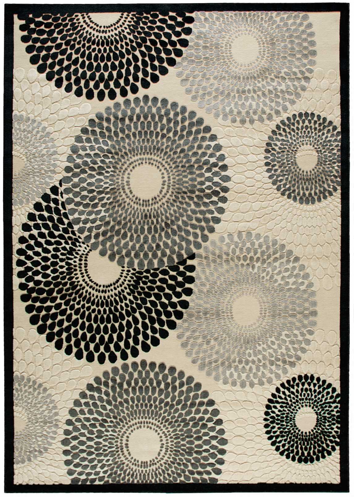 Nourison Graphic Illusions Mid-Century Modern 8x11 Area Rug - Easy Clean, Non-Shedding Parchment Design for Living Room, Bedroom & Dining Room | Perfect for Contemporary Homes & High-Traffic Areas