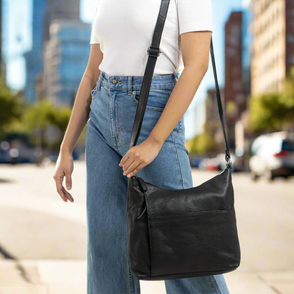 Stylish Greenwood Leather Crossbody Shoulder Bag for Women - Perfect for Everyday Use, Travel & Shopping