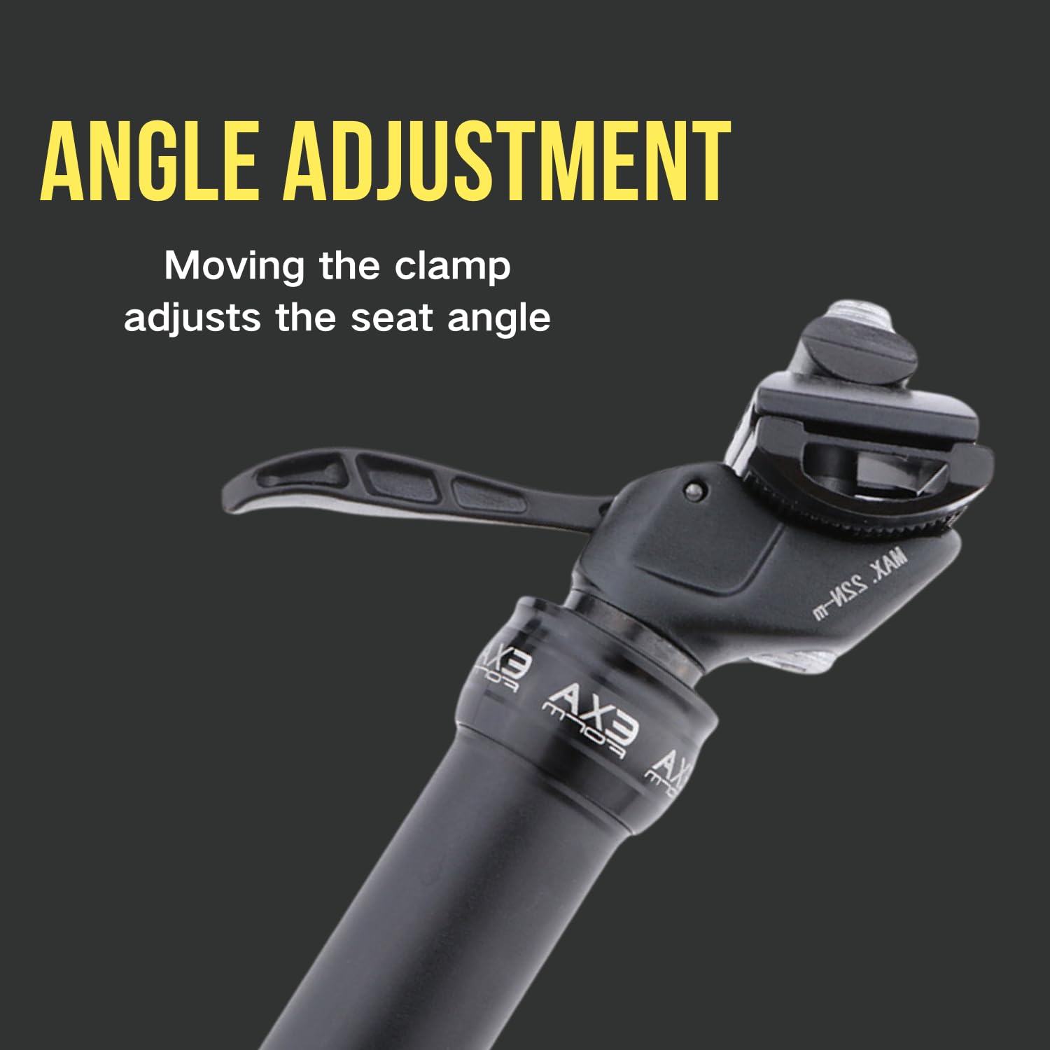 KS EXA Dropper Seatpost - Cable-Free & Lever-Actuated for Mountain & E-Bikes | Lightweight Bike Seat Post for Trail Riding & Commuting | Perfect Upgrade Accessory for Electric Bikes