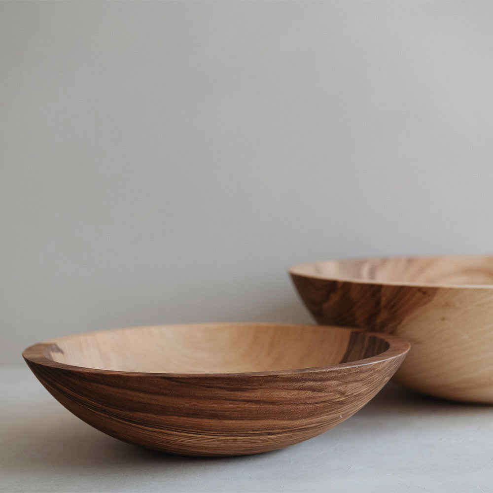 Handcrafted Ash Wooden Bowl - Natural, Durable & Eco-Friendly Kitchenware for Serving, Salad, Fruit & Home Decor