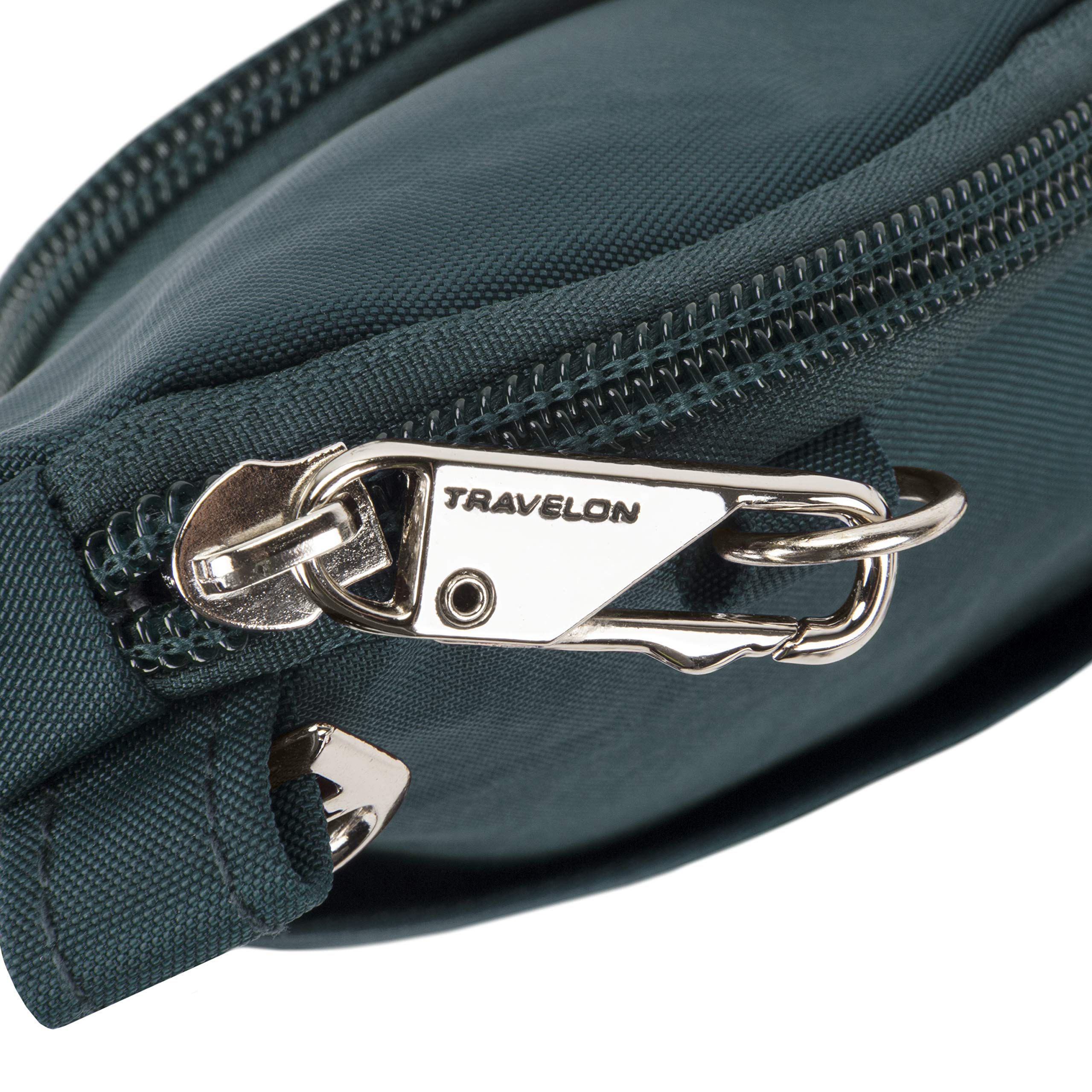 Travelon Anti-Theft Compact Crossbody Bag for Women - Lightweight Secure Purse with RFID Blocking - Perfect for Travel, Commuting & Daily Use (Peacock)
