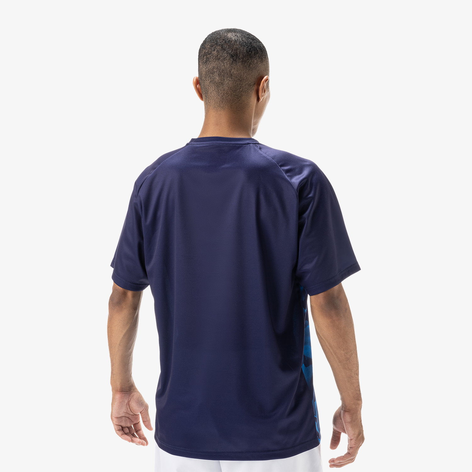 Yonex YM0033 Men's Crew Neck T-Shirt - Navy Blue - Comfortable & Breathable for Sports & Casual Wear