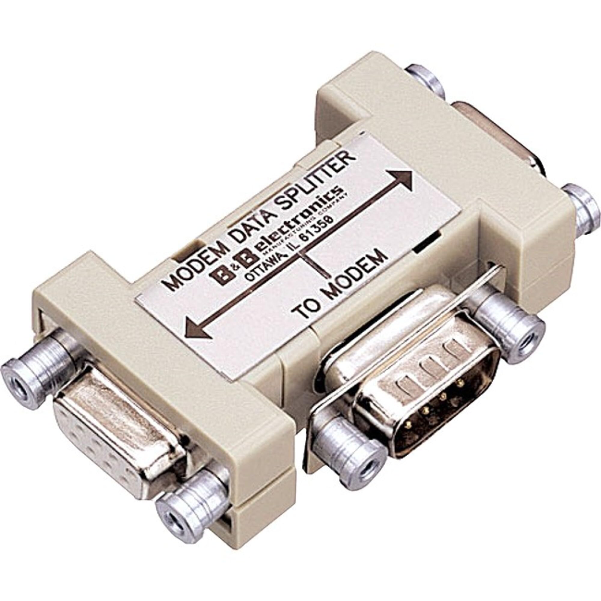 B&B Electronics 9-Pin Modem Data Splitter Serial RS-232 Adapter (9PMDS) - High-Speed Data Transfer for Industrial Automation & Networking