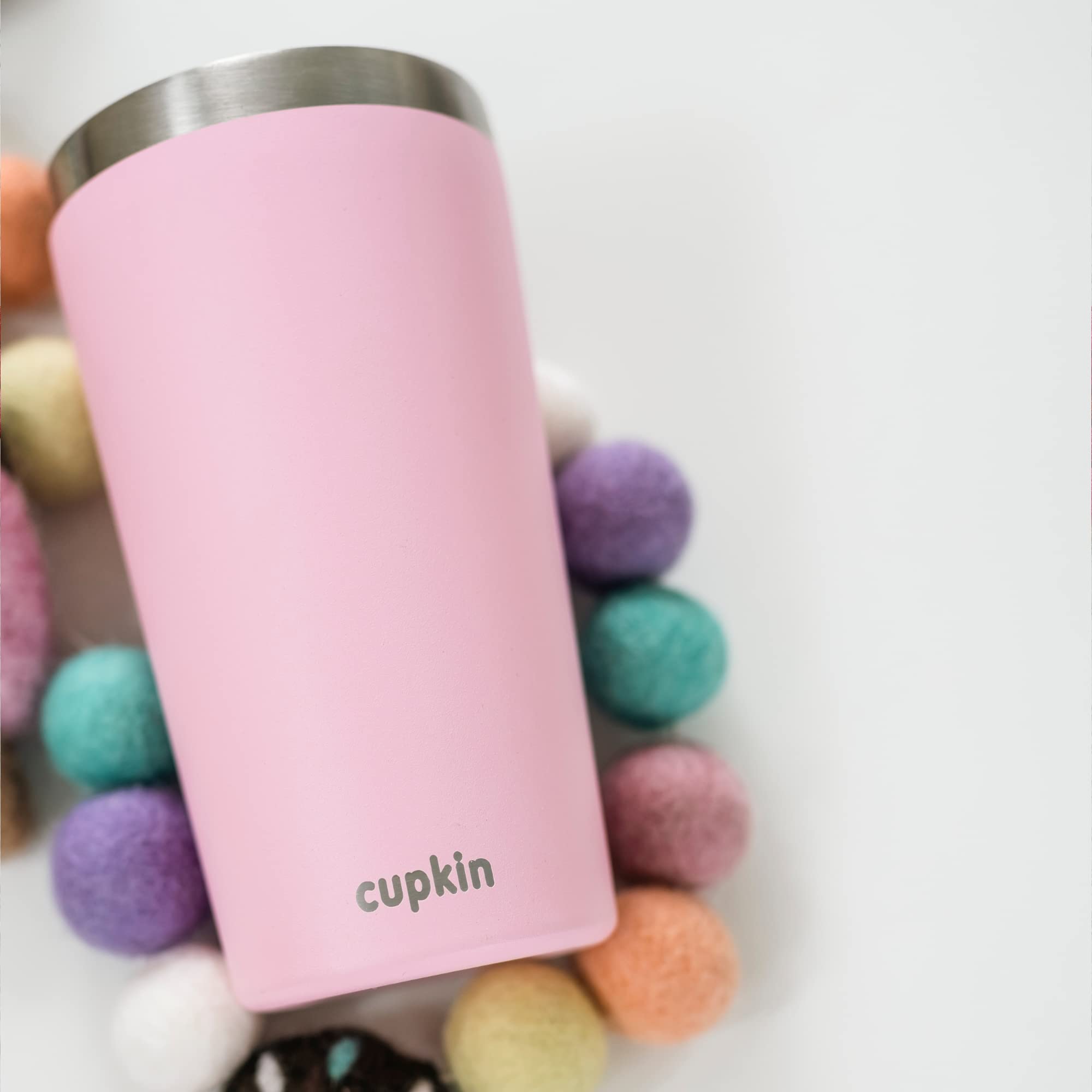 CUPKIN 20 oz Stainless Steel Insulated Tumbler with Lid & Straw - Vacuum Insulated Travel Mug for Hot & Cold Drinks, Leakproof Coffee Cup for Commuting, Office, Gym, Hiking and Outdoor Activities