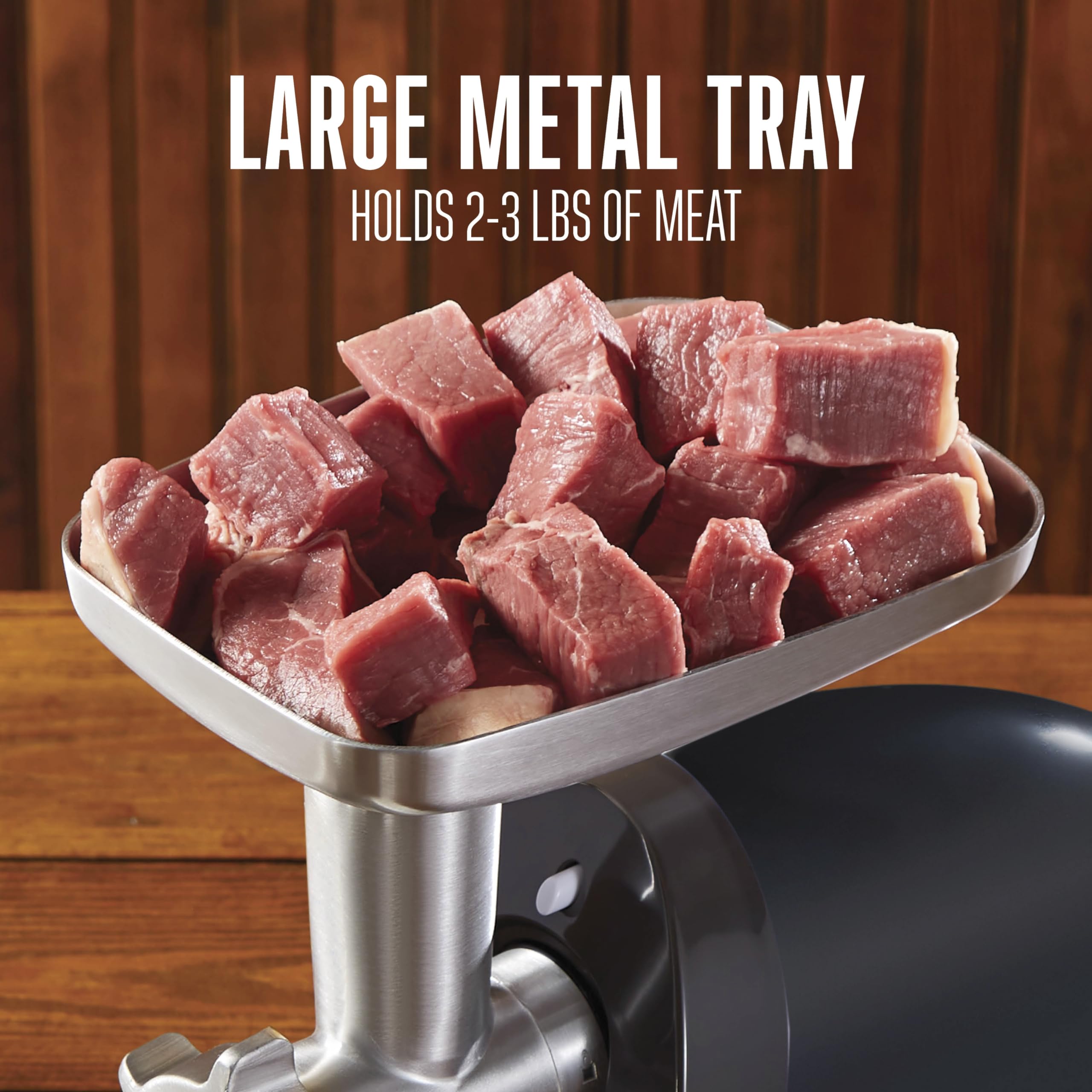 Weston Electric Meat Grinder & Sausage Stuffer - 500W (5/8 HP) Motor, 2 lbs/min Grinding Capacity, 3 Stainless Steel Plates - Perfect for Home Butchering, Sausage Making & Meal Prep (Model 82-0330-W, Black)