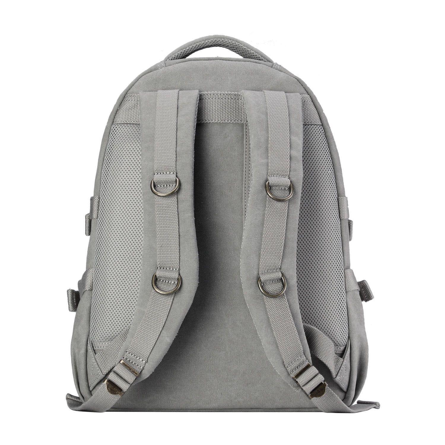 TRP0257 Troop London Classic Canvas Laptop Backpack - Large 15.6 Inch Waterproof Travel Backpack for Men & Women - Perfect for Work, School, College & Business Trips