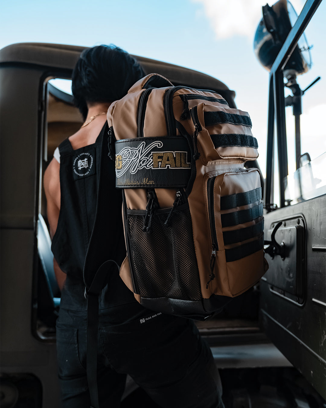 Momentum Pro 32L Backpack - Durable & Spacious Sand Color Hiking Backpack for Outdoor Adventures, Travel & Daily Commute