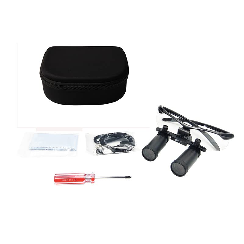 6X Binocular Magnifier Loupes for ENT & Ophthalmology - Professional Surgical Magnifying Glasses for Dentists, Jewelers & Hobbyists | Perfect for Precision Work & Detailed Inspections