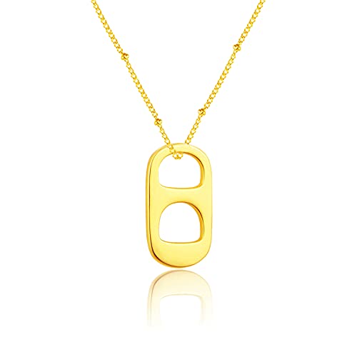 Soda Tab Necklace Gold
