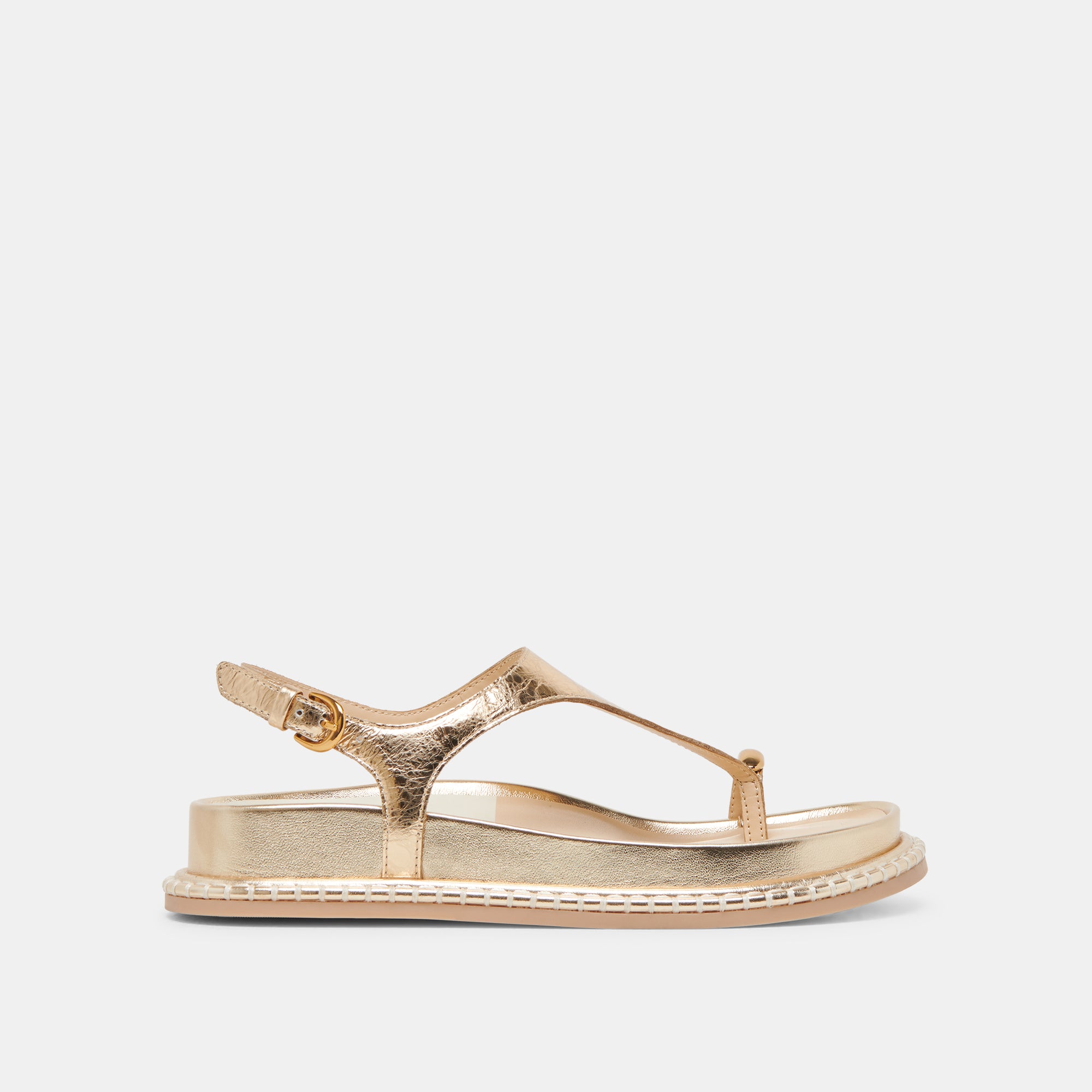 STEFAN Distressed Leather Sandals for Women - Gold Gladiator Sandals for Summer, Beach, and Casual Outfits