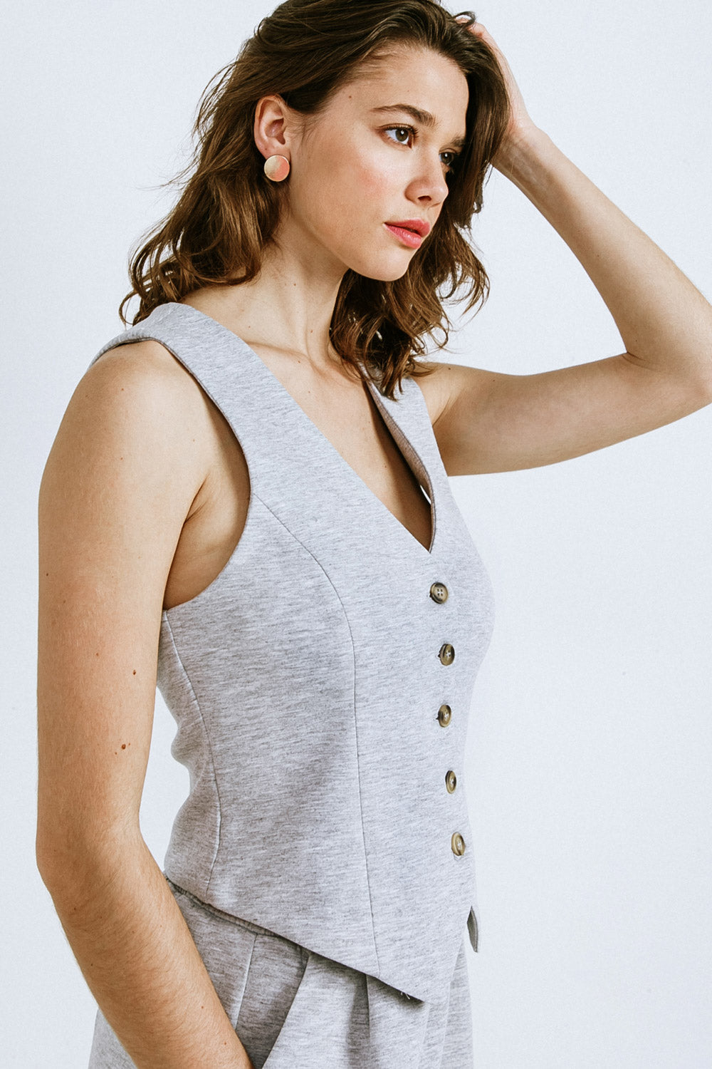 Stylish CALL MY LOVELY PONTI VEST for Women - Trendy Fashion Outerwear for Casual Wear, Office, and Date Nights