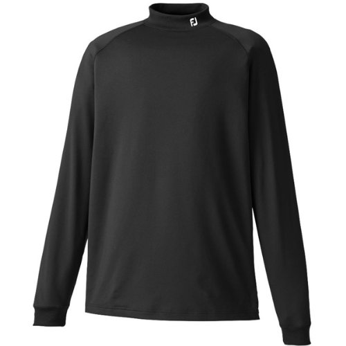 FootJoy Performance Long Sleeve Mock Base Layer - Moisture-Wicking Thermal Underwear for Golf & Outdoor Sports | Cold Weather Athletic Shirt for Men & Women
