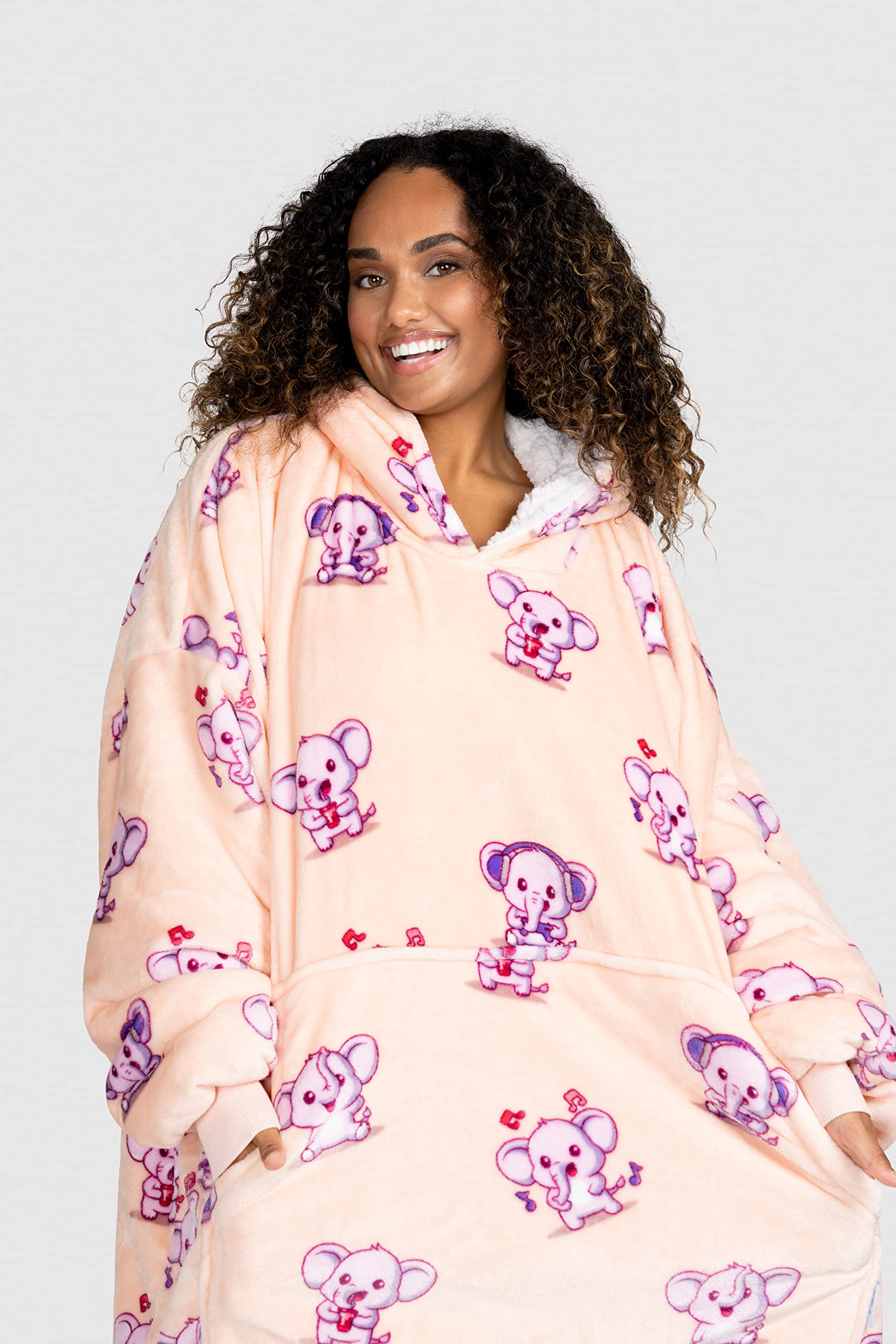 Premium Wearable Blanket Hoodie for Adults - Soft & Cozy Sherpa Oversized Hoodie Blanket for Women & Men | Perfect for Lounging, Netflix Nights & Cold Weather Comfort