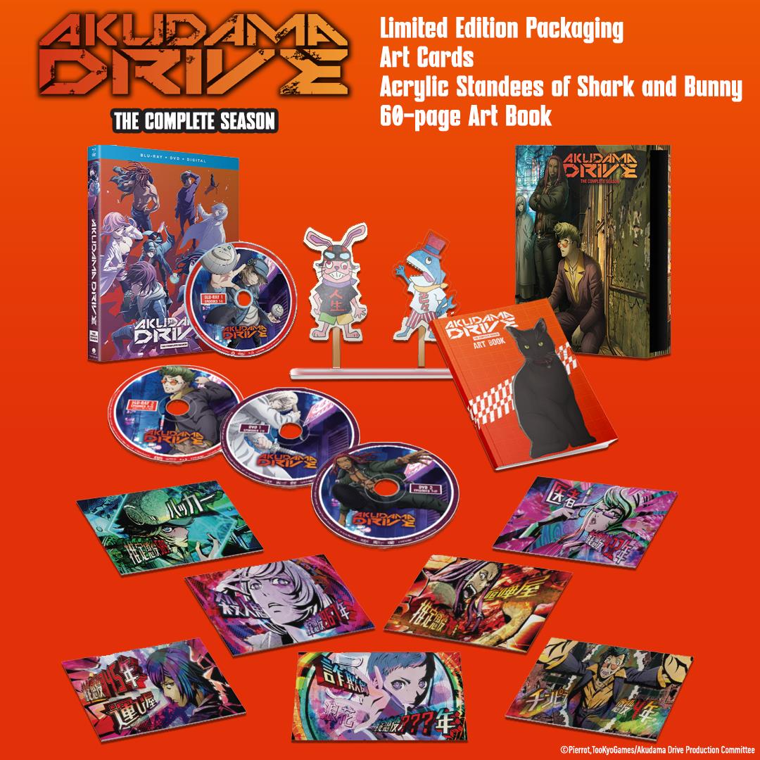 Akudama Drive The Complete Season (Limited Edition) Blu-ray - Anime Action Series for Collectors & Fans - Perfect for Binge-Watching & Gift Giving