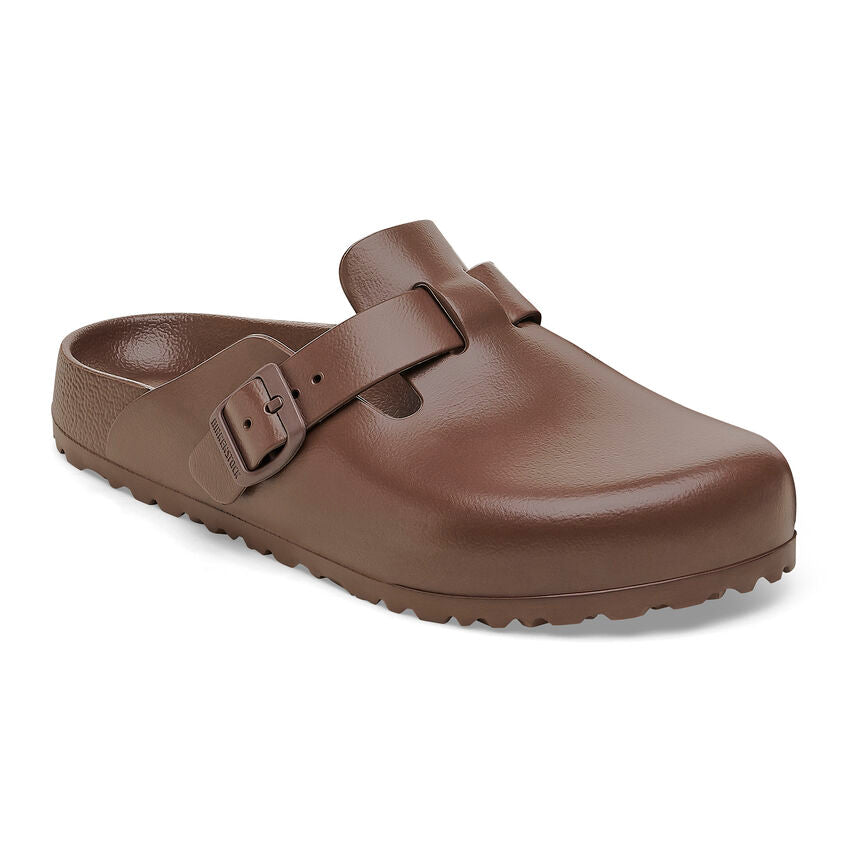 Birkenstock Boston Essentials EVA Clogs for Men & Women | Comfortable Slip-On Shoes | Roast Brown Color | Perfect for Home, Garden & Casual Wear