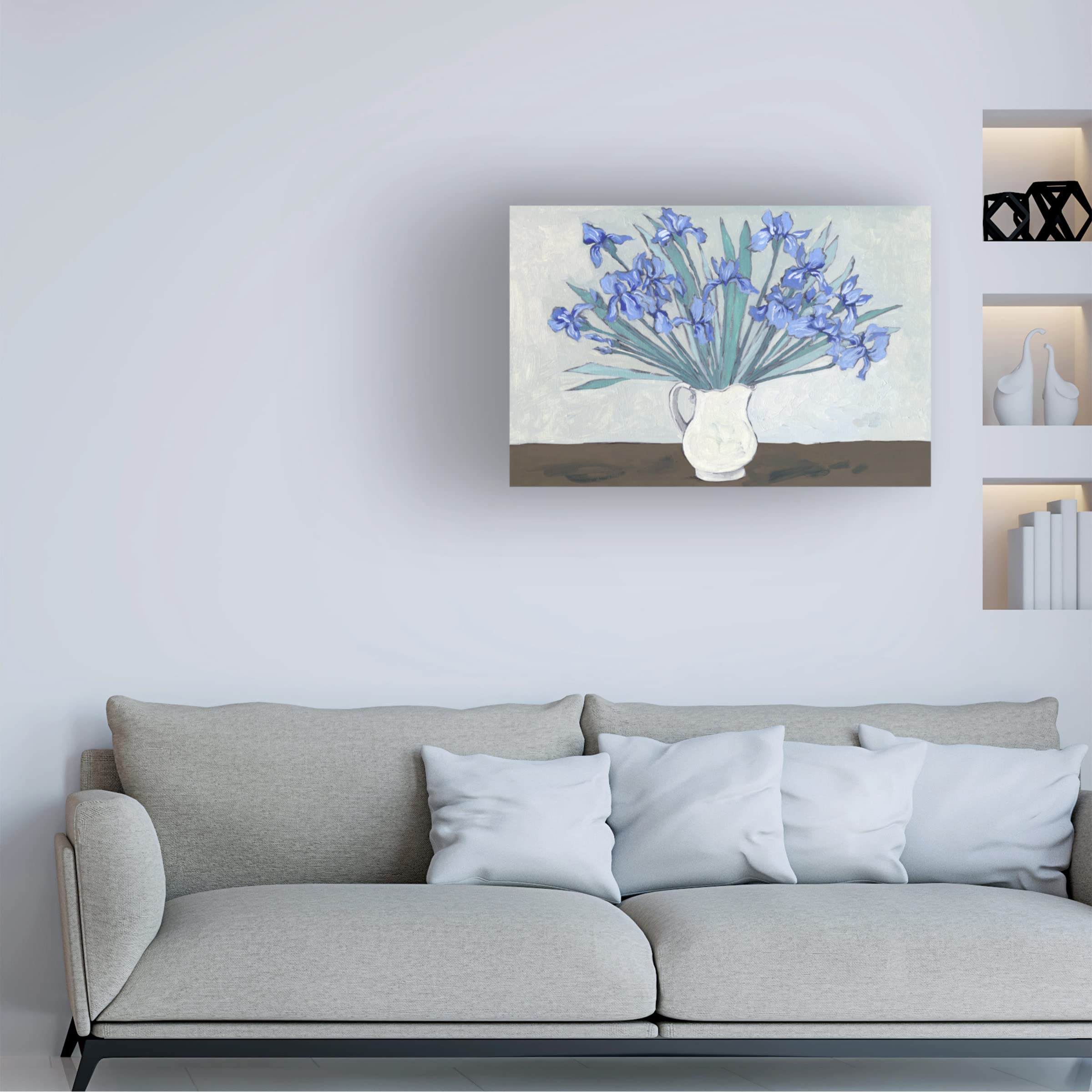 Trademark Fine Art 'Van Gogh Irises II' Canvas Wall Art Print by Melissa Wang - Perfect for Living Room, Bedroom & Office Decor