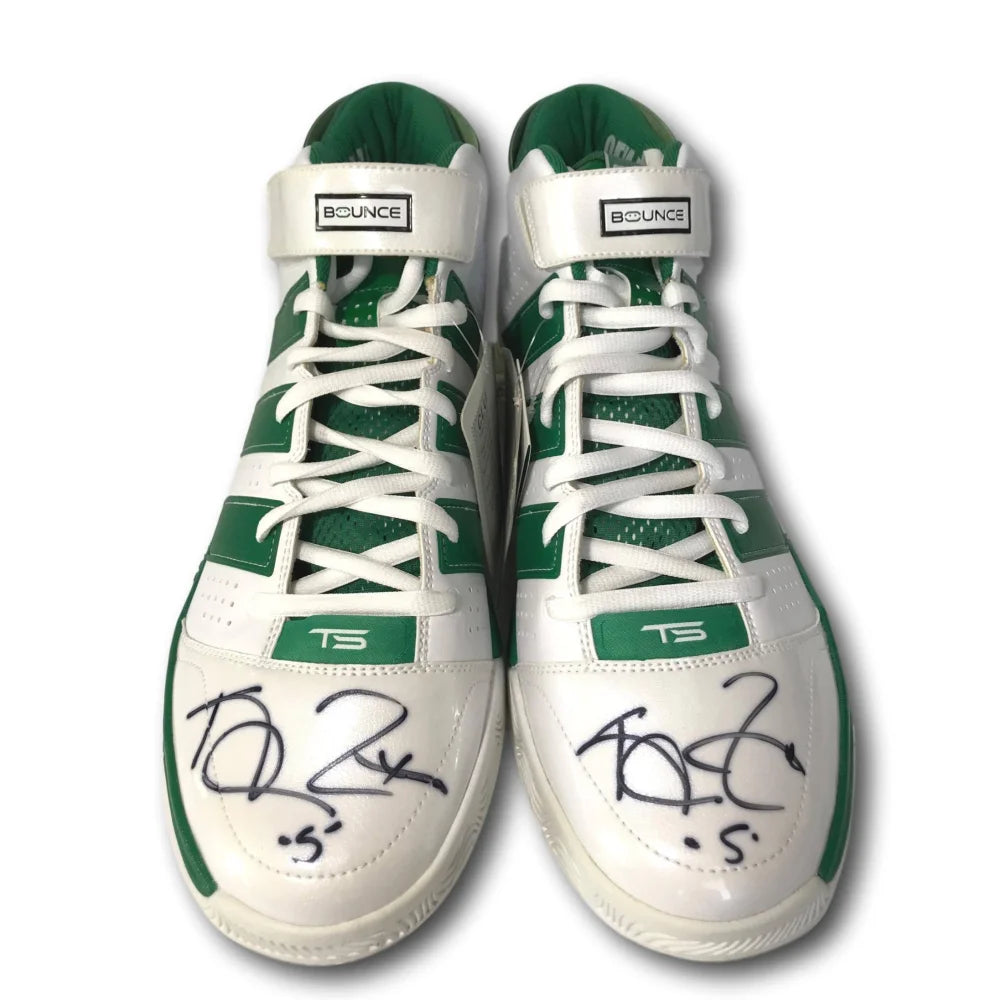 Kevin Garnett Signed Adidas KG Bounce 3 Basketball Shoes - Game Issued Pair with JSA COA - Perfect for Celtics Fans & Sports Memorabilia Collectors
