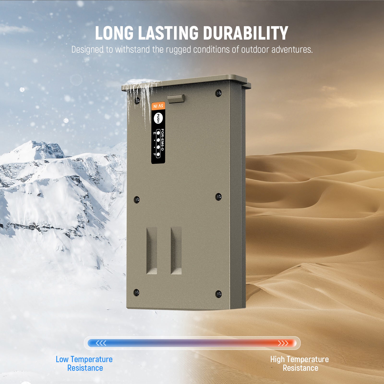 NEEWER EM6 D Rechargeable Battery Pack for Trail Cameras - Compatible with Reveal X Gen 3.0, X Pro, X Gen 2.0, SK & XB Models - Perfect for Hunting, Wildlife Monitoring & Outdoor Security