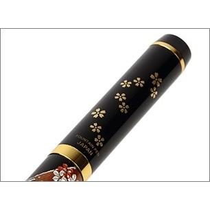 Premium Yamanaka Lacquerware Fountain Pen - Handcrafted Maki-e Urushi Lacquer with Mt.Fuji & Cherry Blossom Design - Luxury Writing Instrument for Gifts, Collectors & Calligraphy Enthusiasts
