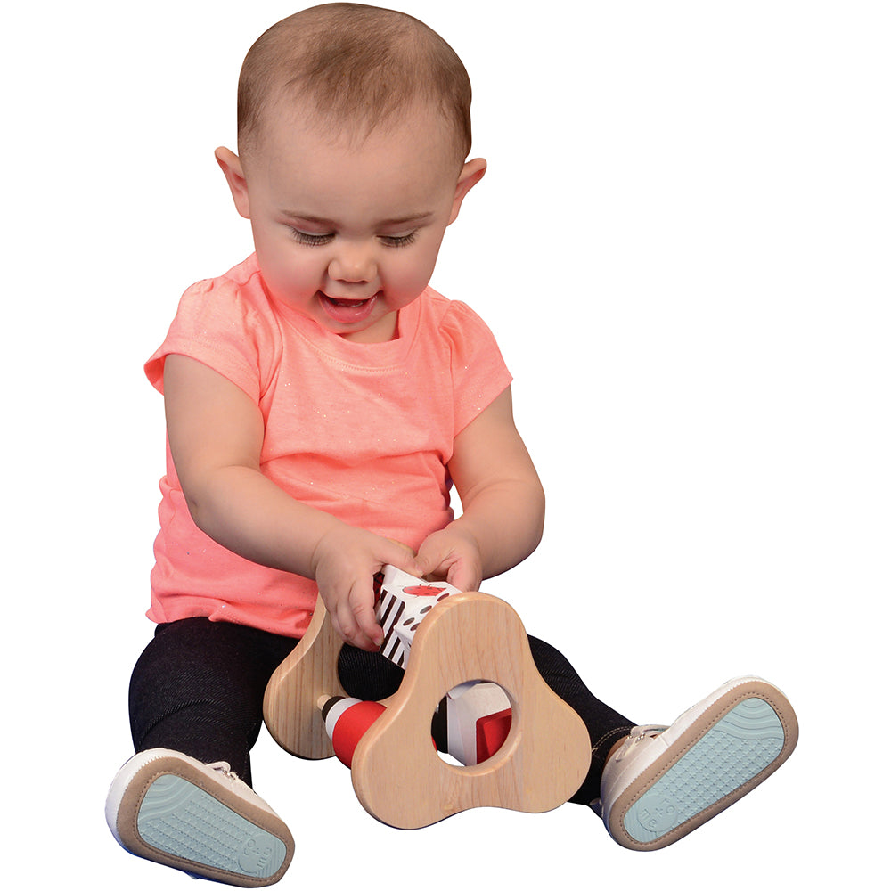 Click Clack Busy Box - Montessori Sensory Toy for Toddlers 1-3 Years | Educational Activity Cube with Lights & Sounds for Baby Development | Perfect for Daycare, Travel & Home Play