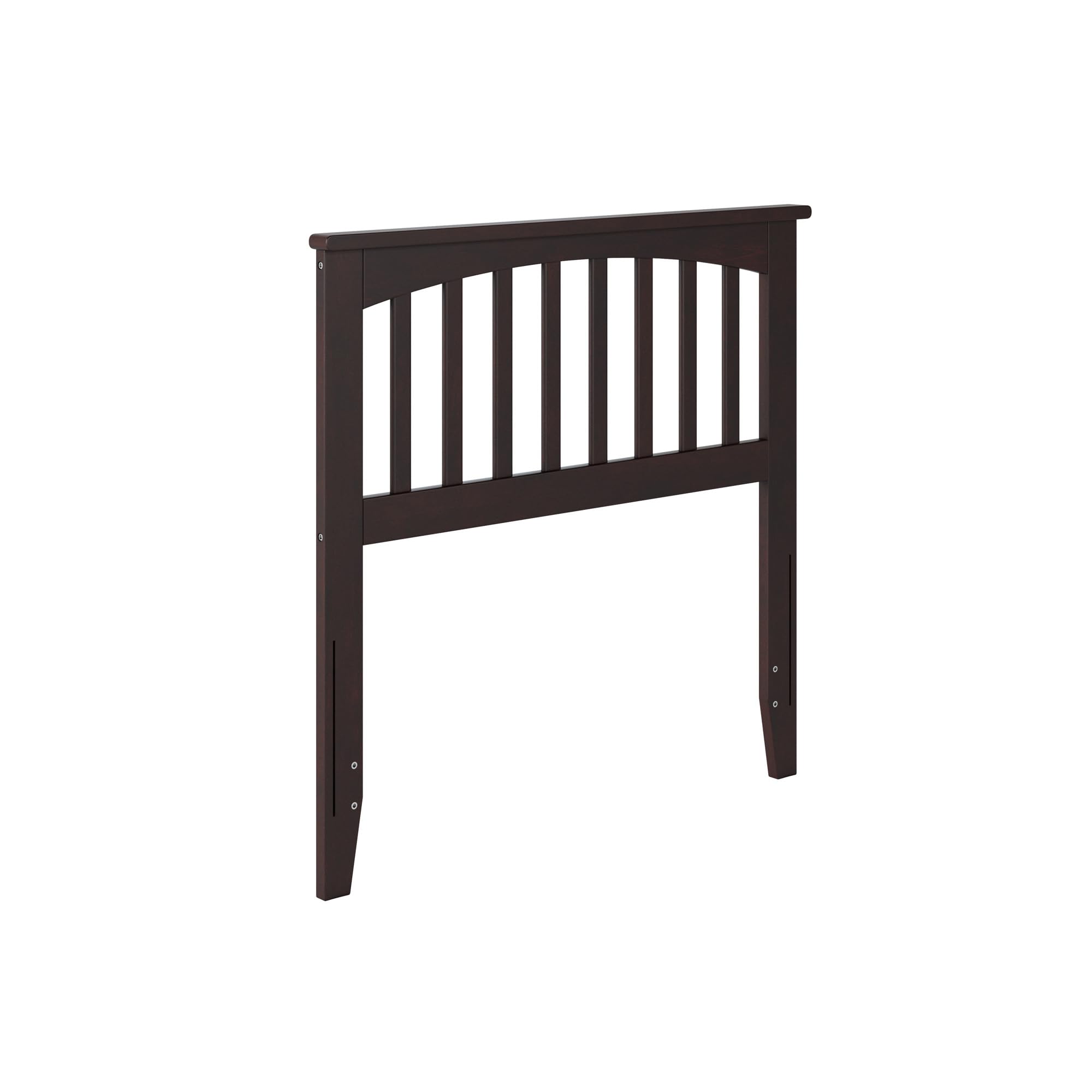 AFI Mission Twin Solid Wood Headboard with USB Charging Ports - Espresso Finish for Modern Bedroom Decor & Space-Saving Storage Solution