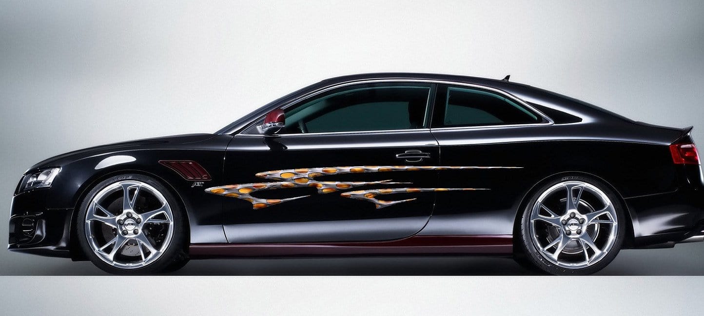 Flaming Barbwire Stripes Car Vinyl Decal Graphics - Premium Waterproof Stickers for Cars, Trucks, Laptops - Perfect for Automotive Customization & Personal Style