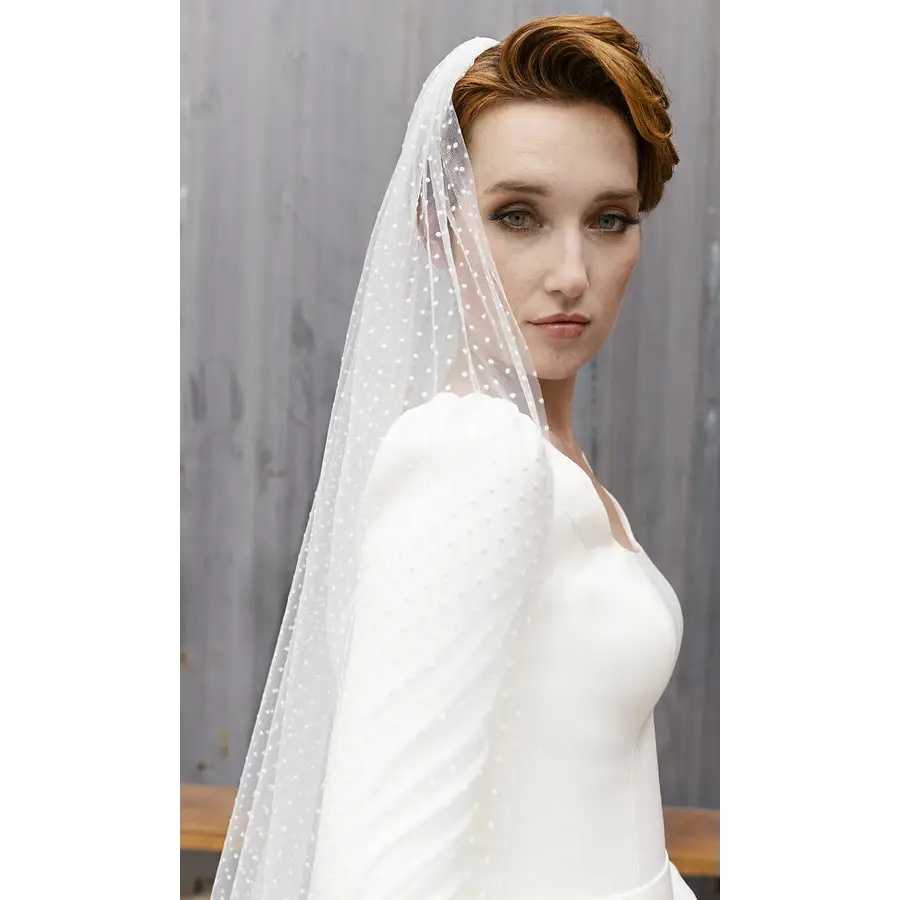 Cathedral Bridal Veil V2296C - Elegant Long Wedding Veil for Bride | Perfect for Church Ceremonies & Formal Weddings