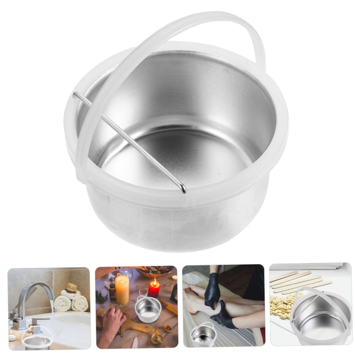 VILLFUL Professional 400CC Wax Warmer Pot - Salon & Home Wax Melting Bowl for Hair Removal, Eyebrow Shaping & Skin Care - Perfect for DIY Spa, Beauty Treatments & At-Home Waxing