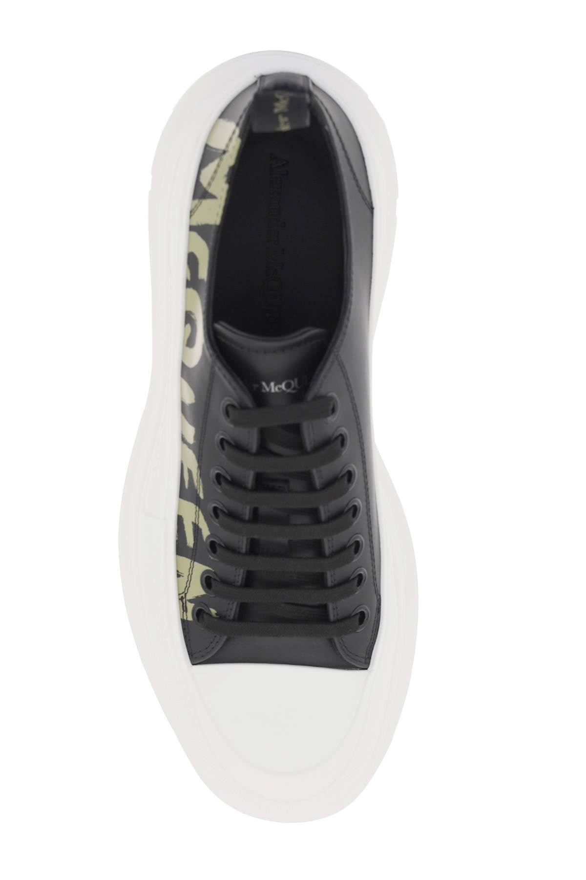 Alexander McQueen Tread Slick Sneakers with Graffiti Logo - Stylish Designer Shoes for Men & Women | Perfect for Streetwear, Casual Outfits & Fashion Events
