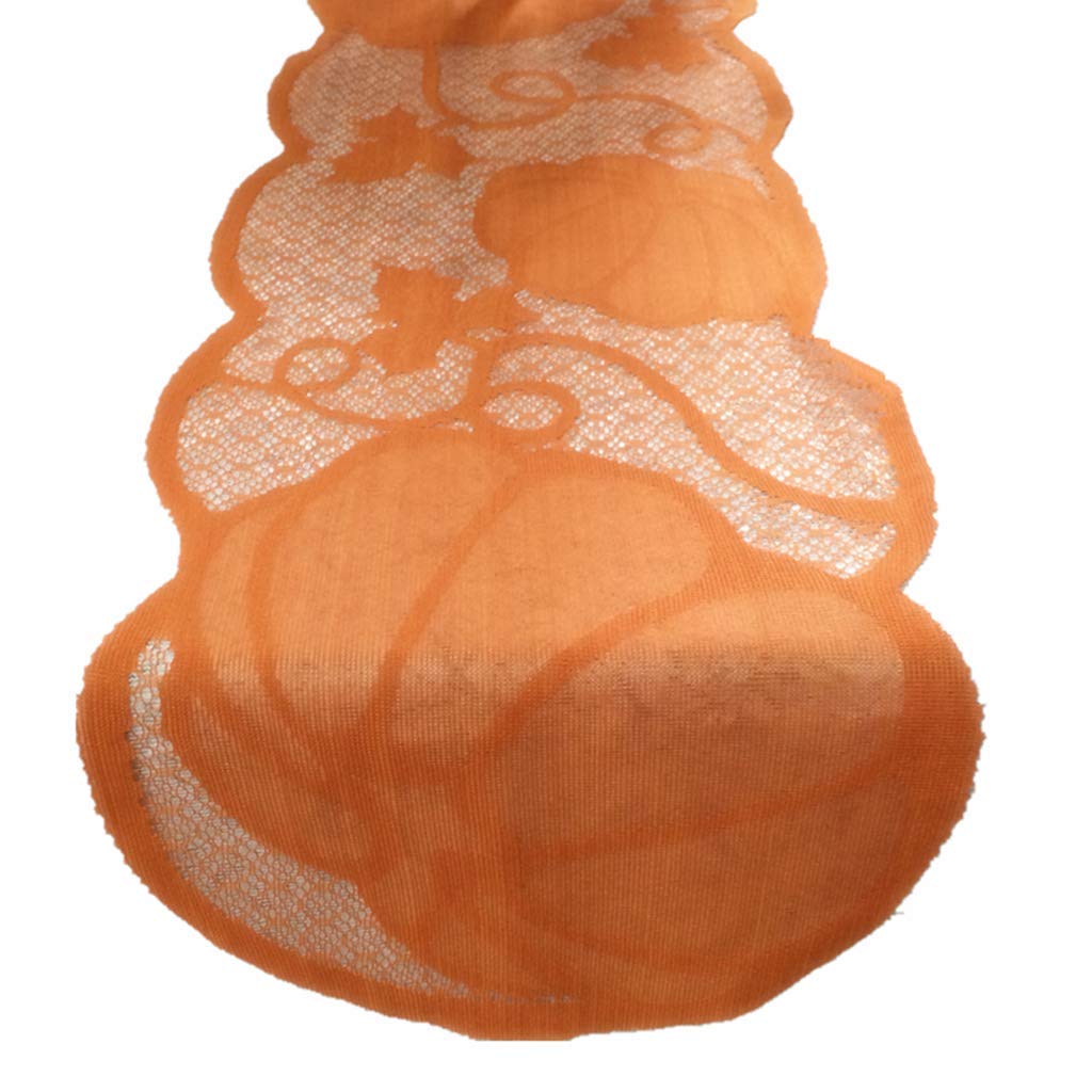 Pumpkin Table Runner - Thanksgiving & Halloween Party Decorations for Dining Table, Buffet, and Home Decor | Seasonal Holiday Tablecloth
