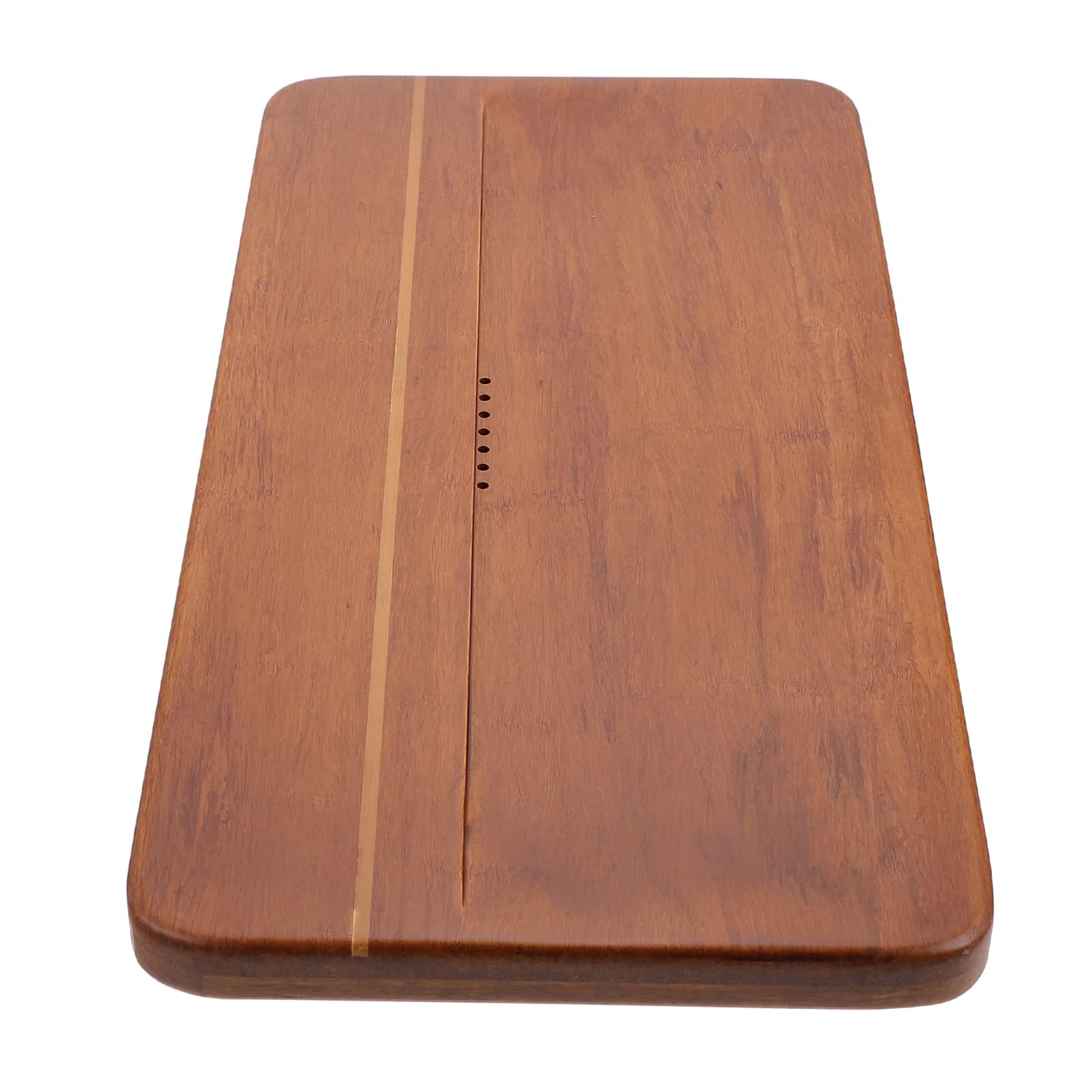 NUOBESTY Chinese Gongfu Tea Serving Tray - Rectangular Bamboo Tea Table with Drainage for Japanese Tea Ceremony | Perfect for Cha Dao Tea Accessories & Home Tea Party Decor