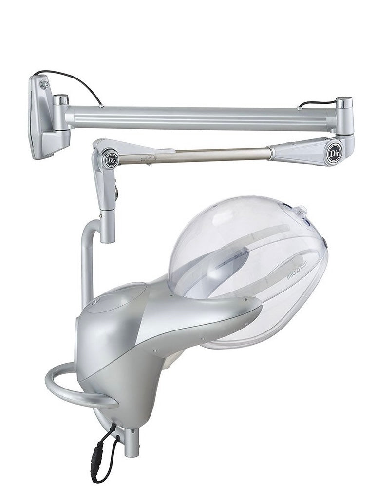 Professional Ion Wall Mounted Hair Steamer for Salon & Home Use - Deep Conditioning Treatment for Dry, Damaged Hair - Perfect for Hydration & Styling