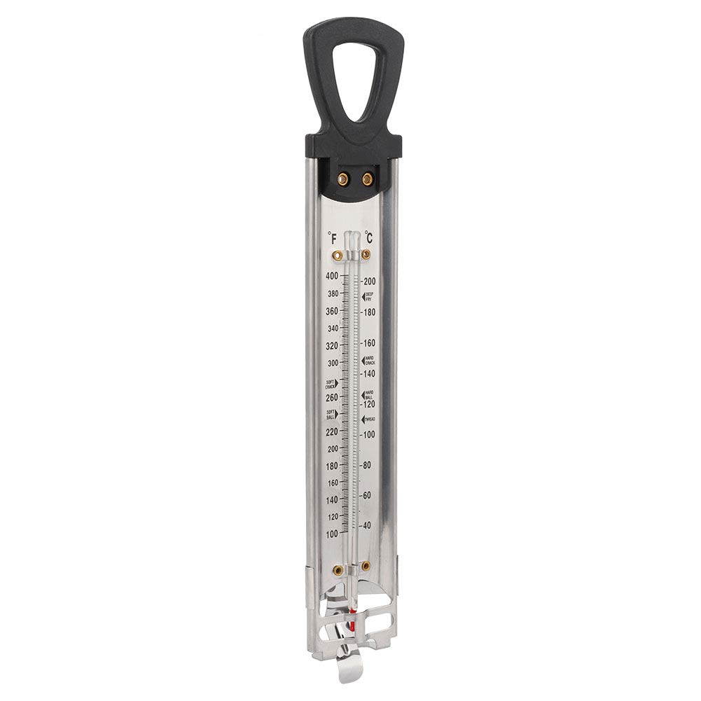 Wilton Double-Scale Candy Thermometer - Fahrenheit & Celsius (℉/℃) for Precise Candy Making, Baking, and Kitchen Use
