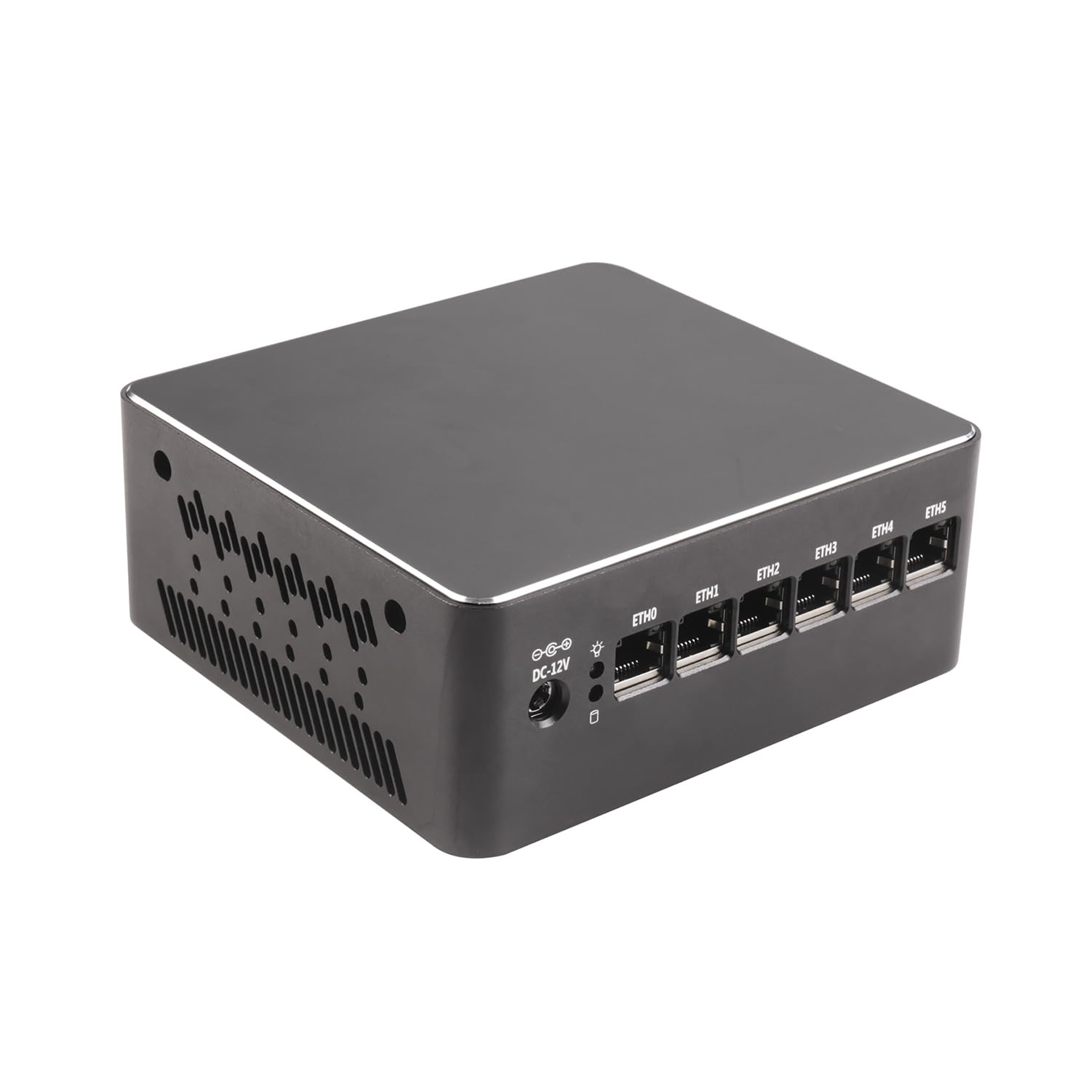 HUNSN Mini PC Firewall Appliance - Intel i3-1125G4, 16GB RAM, 256GB SSD, 6x Intel 2.5GbE I226-V Ports, DP/HDMI/Type-C - Ideal for MikroTik, OPNsense, VPN Routing & Home/Office Network Security