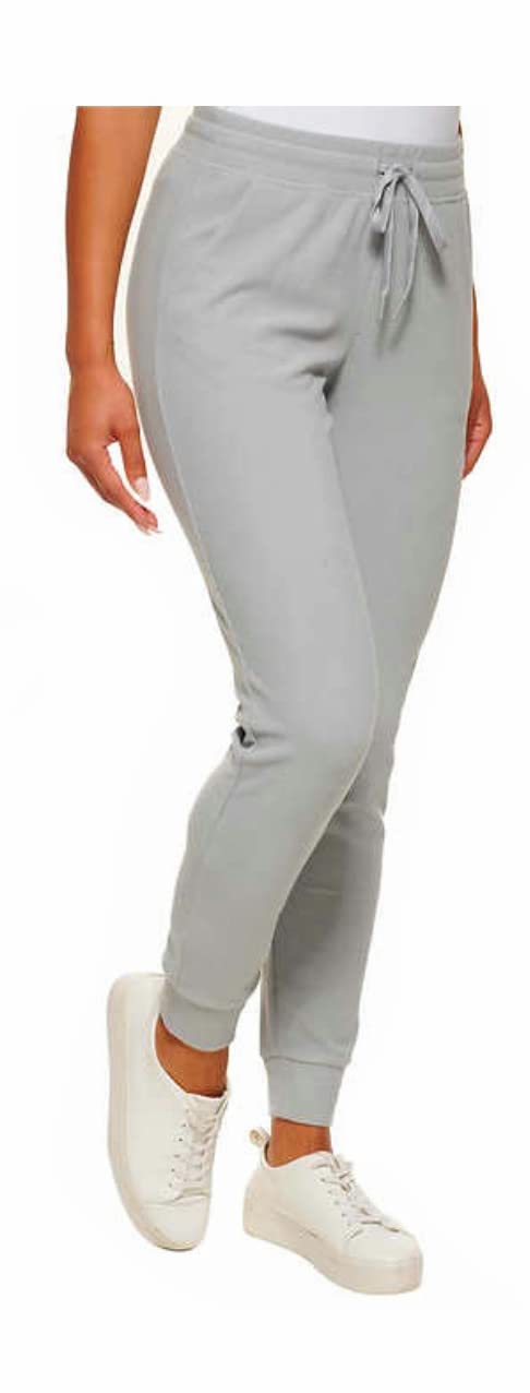 Andrew Marc Marc New York Women's Ribbed Midweight Jogger Pants - Comfortable Casual Lounge & Workout Pants for Everyday Wear