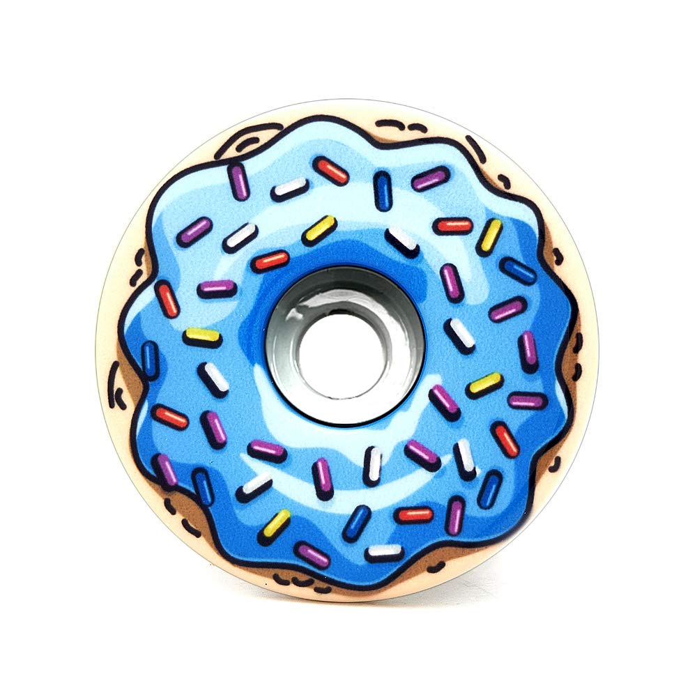 Blueberry Icing Donut Bicycle Headset Cap - Colorful Bike Accessory for Cycling Enthusiasts - Perfect for Road Bikes, Mountain Bikes & Commuting