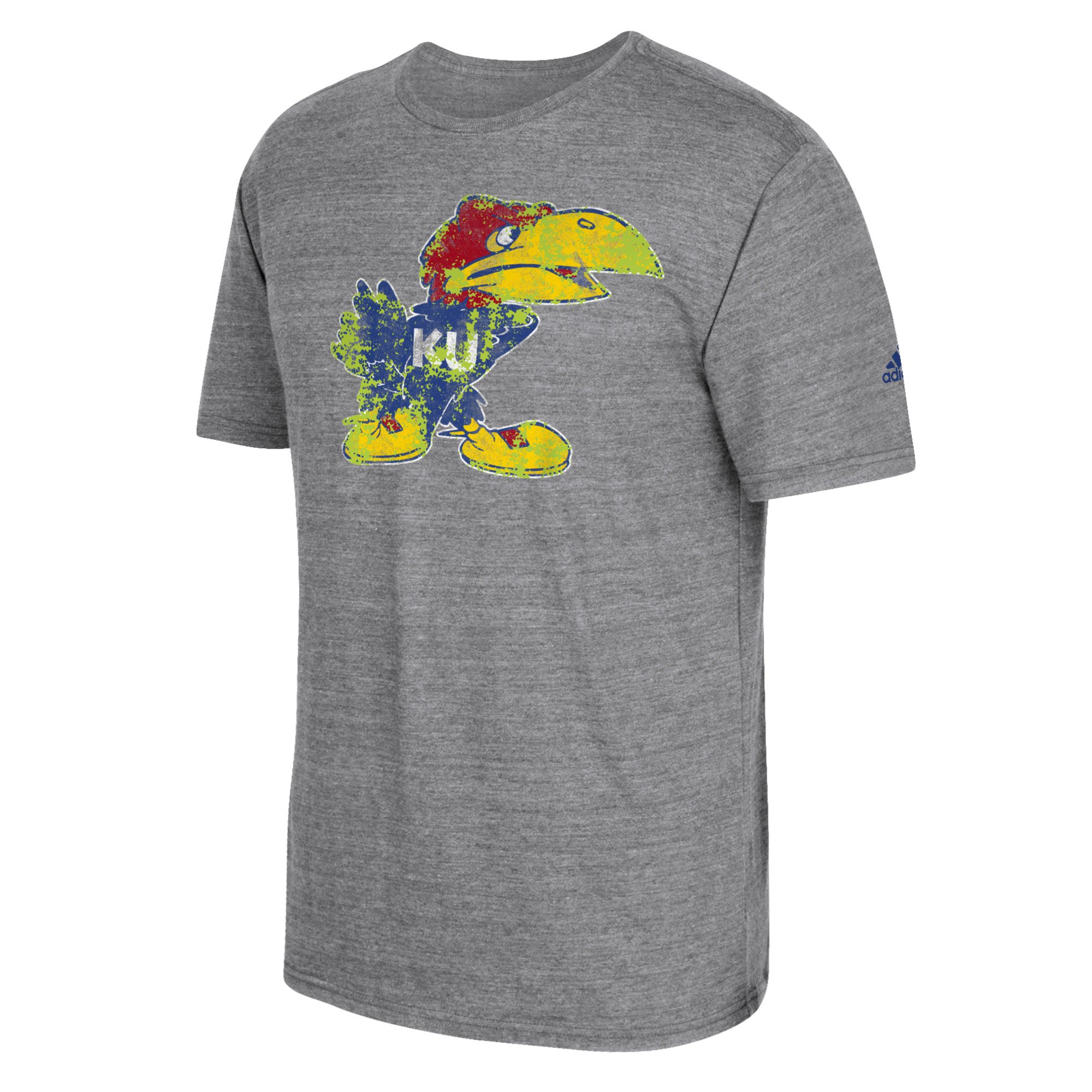 NCAA Men's Brushed Logo Tri-Blend Short Sleeve T-Shirt - Soft & Comfortable Casual Tee for Game Day, Sports Events & Everyday Wear