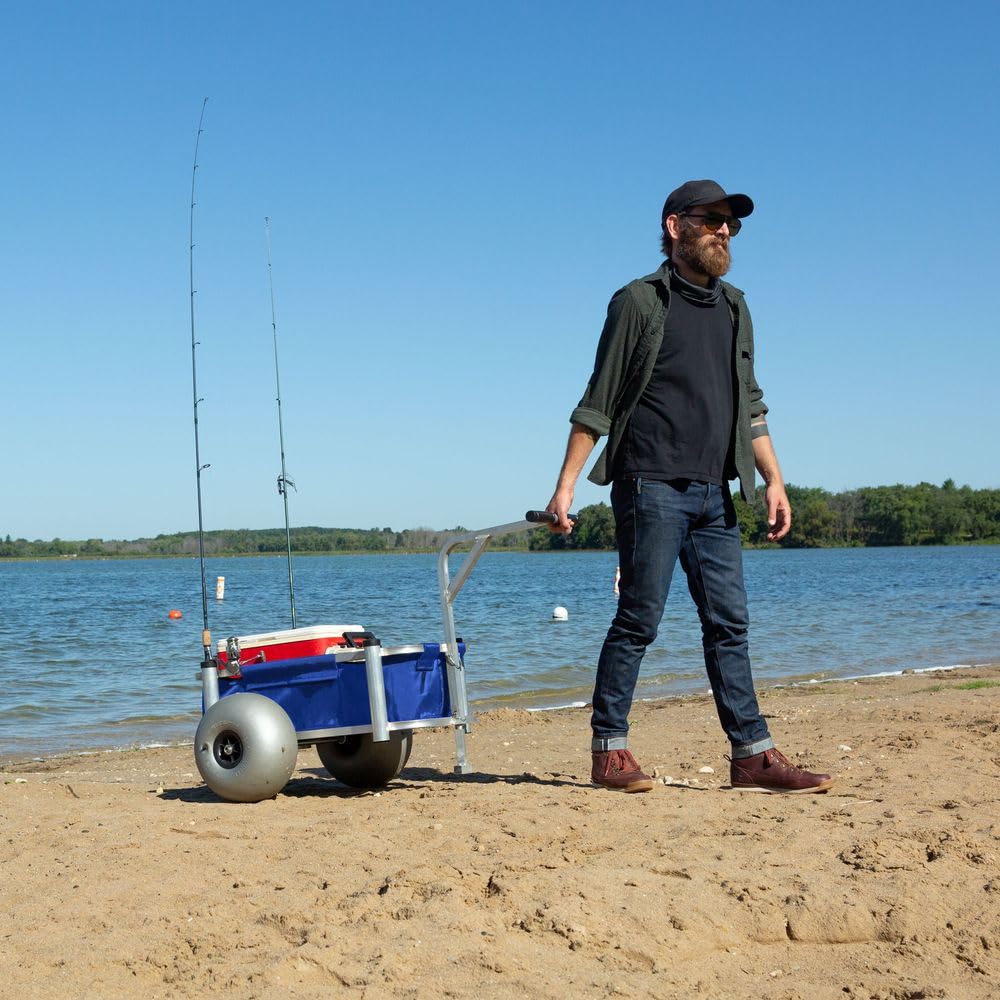 Best Heavy Duty Fishing & Beach Cart with 13