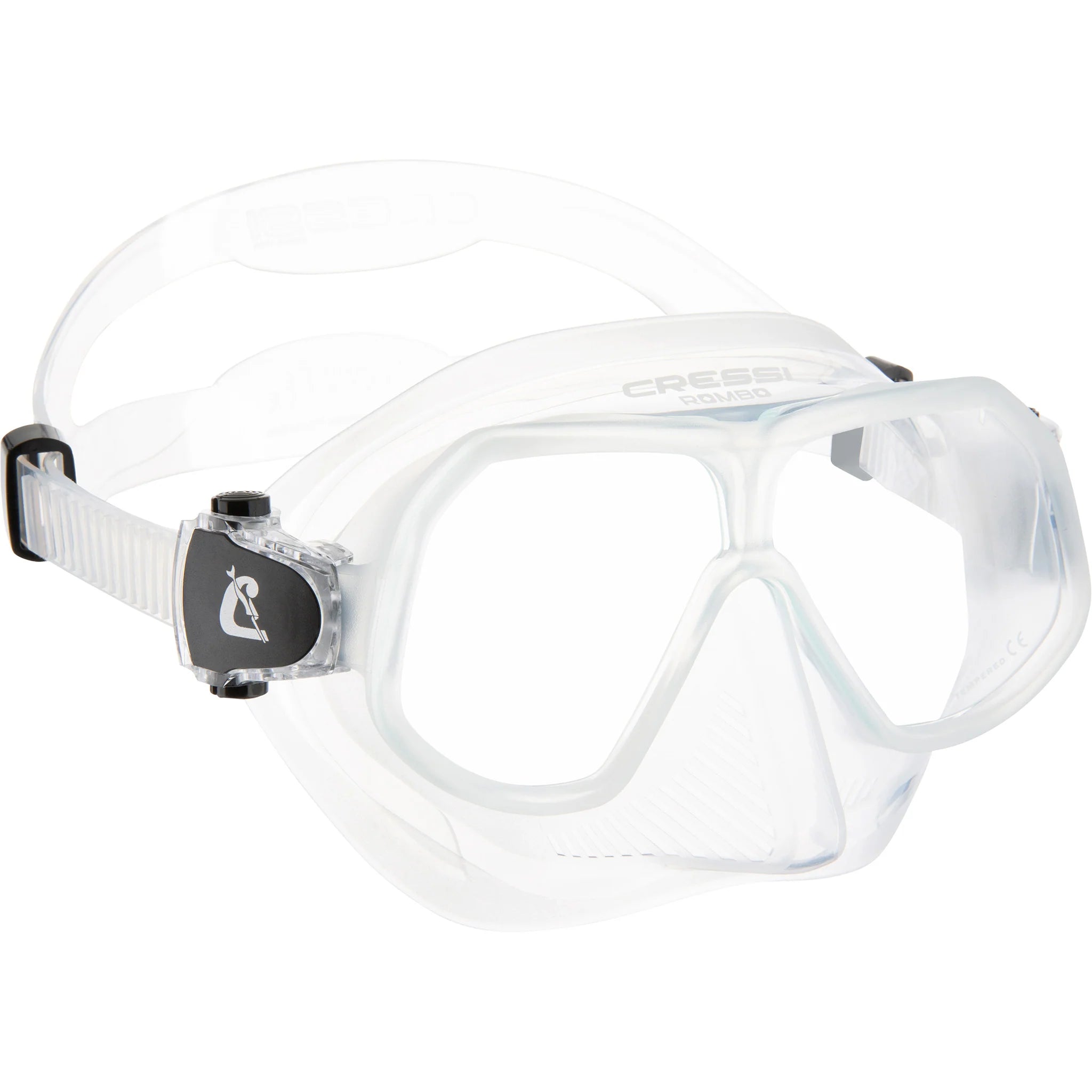 Cressi Rombo Clear Scuba Diving Mask - Anti-Fog, Comfortable Fit for Snorkeling & Freediving - Perfect for Underwater Adventures & Marine Exploration